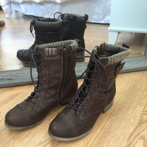 Never worn brown ankle boots